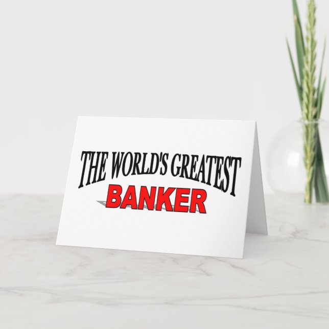 Carte The World's Greatest Banker (Devant)