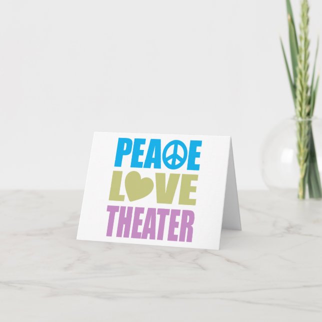 Carte Théâtre Peace Love (Devant)