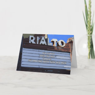 Carte Théâtre Quarante Anniversaire "Over Hill"