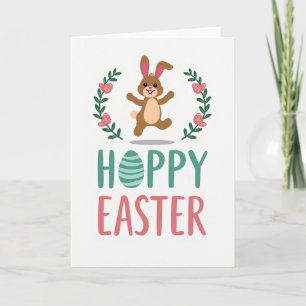 Carte thématique Lapin de Pâques Joyeux