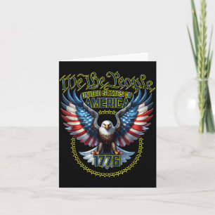 Carte Thème aigle design drapeau américain patriotique U