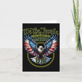 Carte Thème aigle design drapeau américain patriotique U