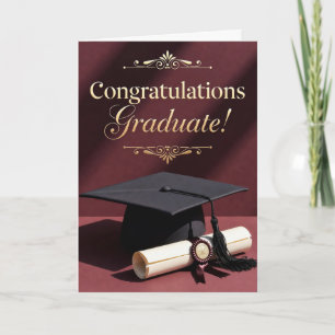 Carte Thème classique de cérémonie de remise des diplôme