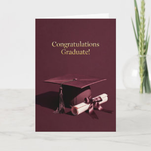 Carte Thème classique de cérémonie de remise des diplôme