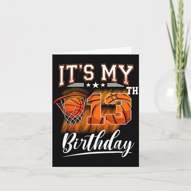 Carte Thème de baseball pour 13e anniversaire 13 ans (Devant)