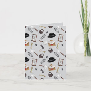 Carte Thème de détective d'espion d'agent secret pour en