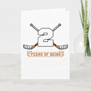 Carte Thème de fête sportive pour 2e anniversaire de hoc