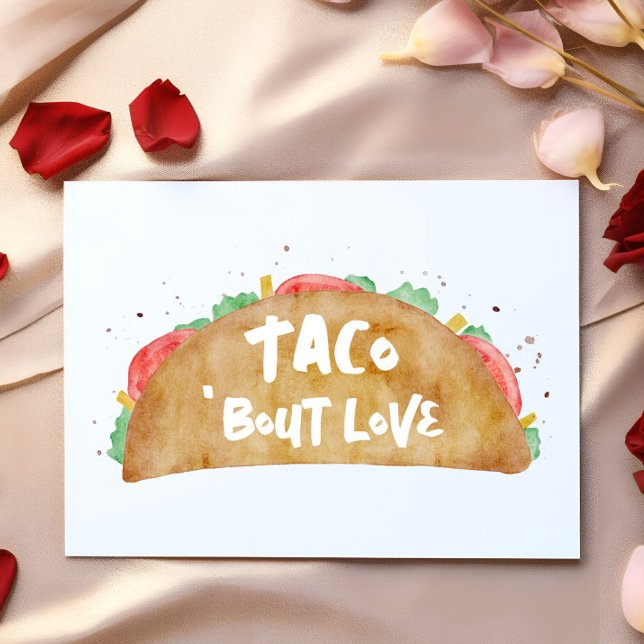 Carte Thème de fête Taco 'Bout Love pour la Saint-Valent (Créateur téléchargé)