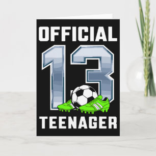 Carte Thème de football pour la fête officielle d'annive