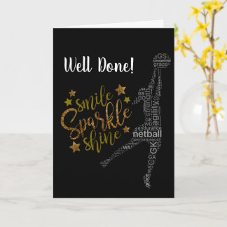 Carte Thème de joueur personnalisé Netball Bien Fait