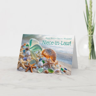 Carte Thème de plage pour la fête des mères belle-fille