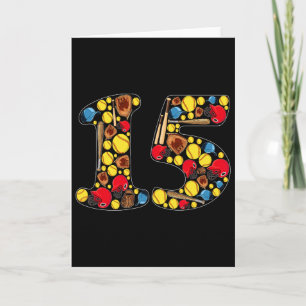 Carte Thème doux pour filles de 15 ans pour anniversaire