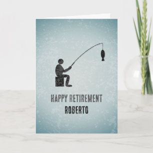 Carte Thème pêcheur & poisson pour anniversaires ou célé