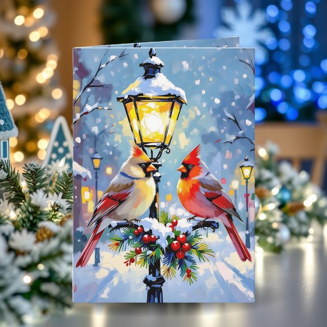 Carte Thème personnalisé de cardinal pour Noël (Créateur téléchargé)