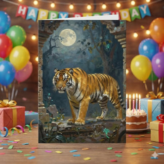 Carte Thème Tigre | Joyeux Anniversaire Neveu