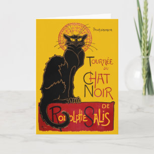 Carte Theophile Steinlen - Le Chat Noir Vintage