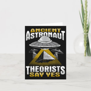 Carte Théoriste de l'astronaute antique dire oui design