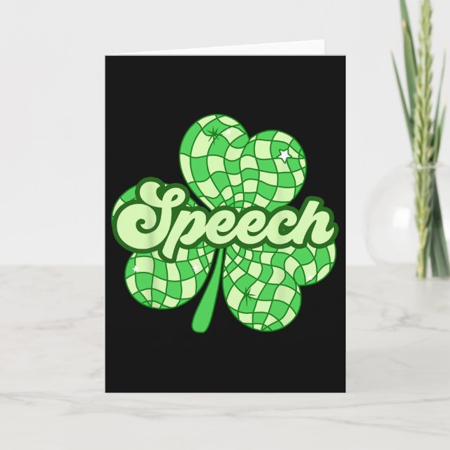Carte Thérapeute de la parole de la Saint-Patrick Slp Th (Devant)