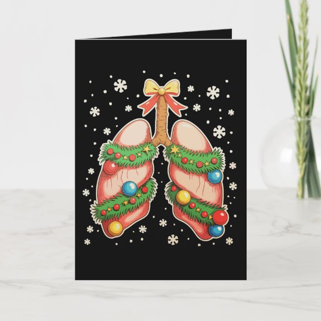 Carte Thérapeute de l'arbre de Noël du poumon de thérapi (Devant)