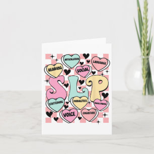 Carte Thérapeute du langage de la Saint-Valentin Patholo