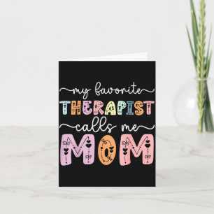 Carte Thérapeute préféré appelle maman fille fils mères
