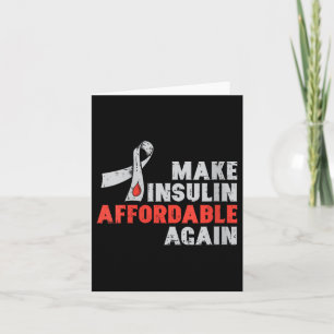 Carte Thérapie à l'insuline pour femmes Diabète Contrôle