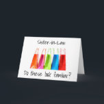 CARTE THÉRAPIE DE SHOPPING POUR LA BELLE-SŒUR POUR UN AN<br><div class="desc">AIME-T-ELLE FAIRE DU SHOPPING ? ALORS VOTRE BELLE-SŒUR VA "ADORER" CETTE CARTE TRÈS ATTENTIVE ET AFFECTUEUSE QUI EST AUSSI ASSEZ DRÔLE ET MIGNONNE SUR LA THÉRAPIE PAR LE SHOPPING !</div>