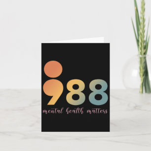 Carte Thérapie en santé mentale 988 Conseiller en semi-o