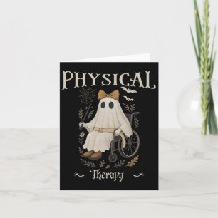 Carte Thérapie Physique Fantôme Floral Halloween Éffraya
