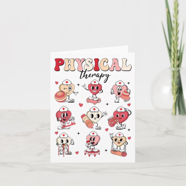 Carte Thérapie physique mignonne pour la Saint-Valentin  (Devant)