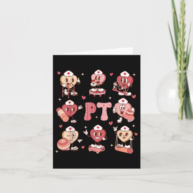 Carte Thérapie physique Valentines Super Jour Coeur Pt P (Devant)