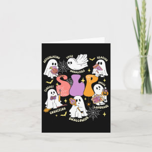 Carte Thérapie vocale Éffrayante Slp Halloween mignon fa