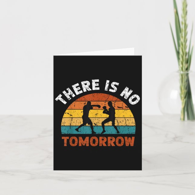 Carte There Is No Tomorrow, Boxing Motivation,retro Boxi (Devant)