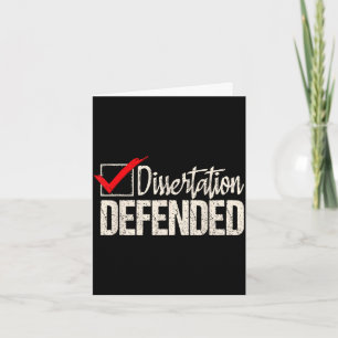 Carte Thèse soutenue - diplômé de doctorat ph.d.