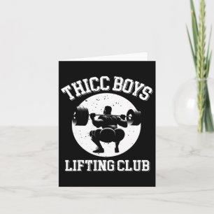 Carte Thicc Boys Lifting Club Funny Gym Mens Squat Bodyb