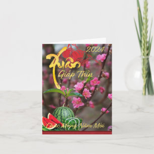Carte Thiep Tet Chúc MON Năm Mớ est heureux le Nouvel An