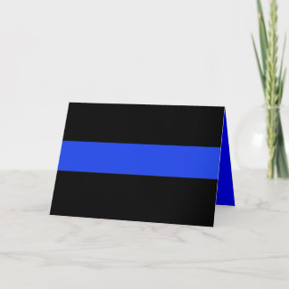 Carte Thin Blue Line Law Enforcement