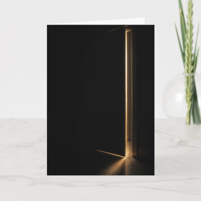 Carte Thinking of You Beam of Light In Doorway (Devant)