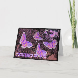 Carte Thinking of You Butterflies
