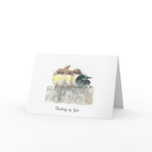 Thinking of you - Four little birds