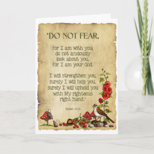 Carte Thinking of You : Isaiah 41:10, Original Nature