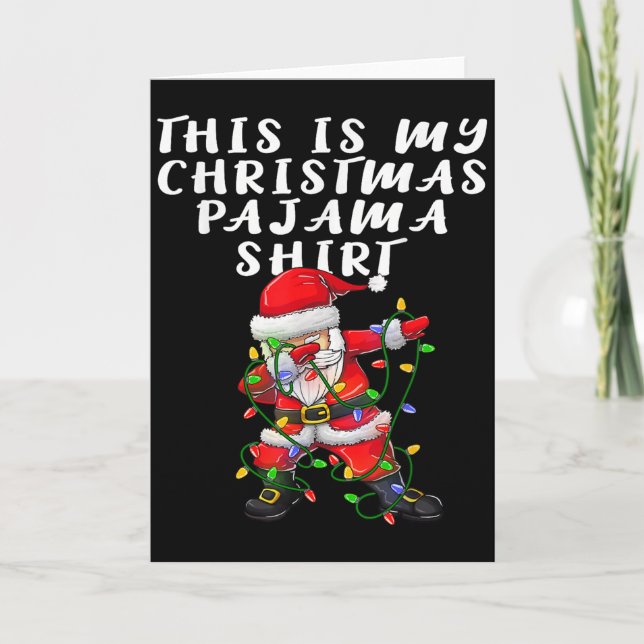 Carte This Is My Christmas Pajama Women Men Dabbing Sant (Devant)