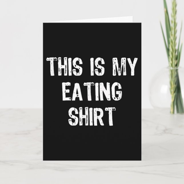 Carte This Is My Eating Funny Foodie Gift Christmas  (Devant)