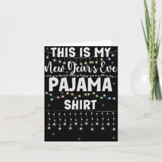Carte This Is My New Year's Eve Pajama Shirt Lights Men