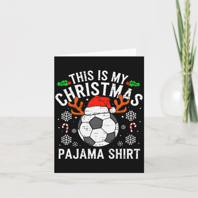 Carte This Is My Soccer Christmas Pajama Shirt Srts Mens (Devant)