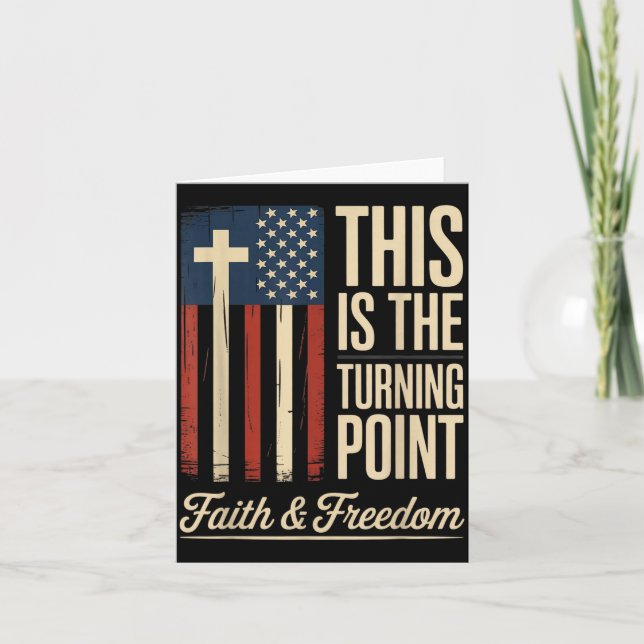 Carte This Is The Turning Int Patriotic Faith Usa  (Devant)