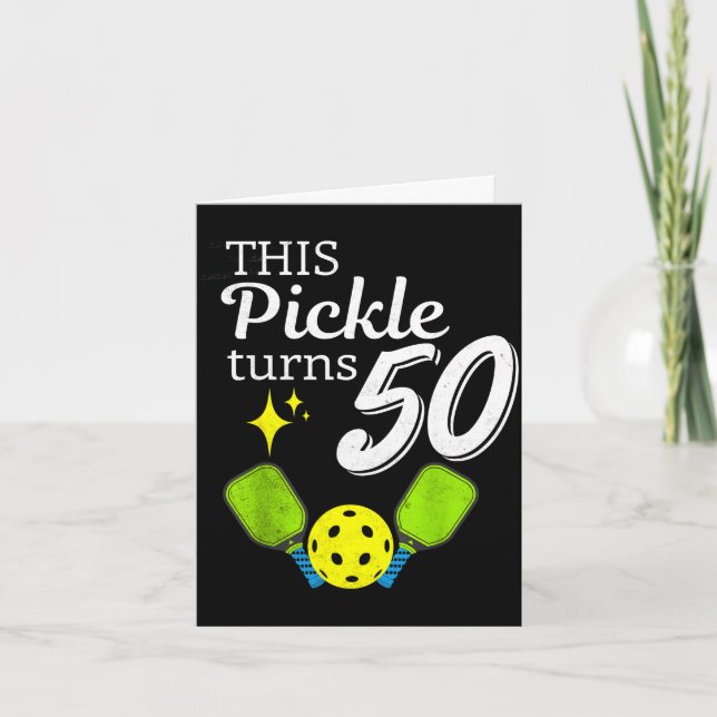 Carte This pickle turns 50 pickleball 50th birthday  (Devant)