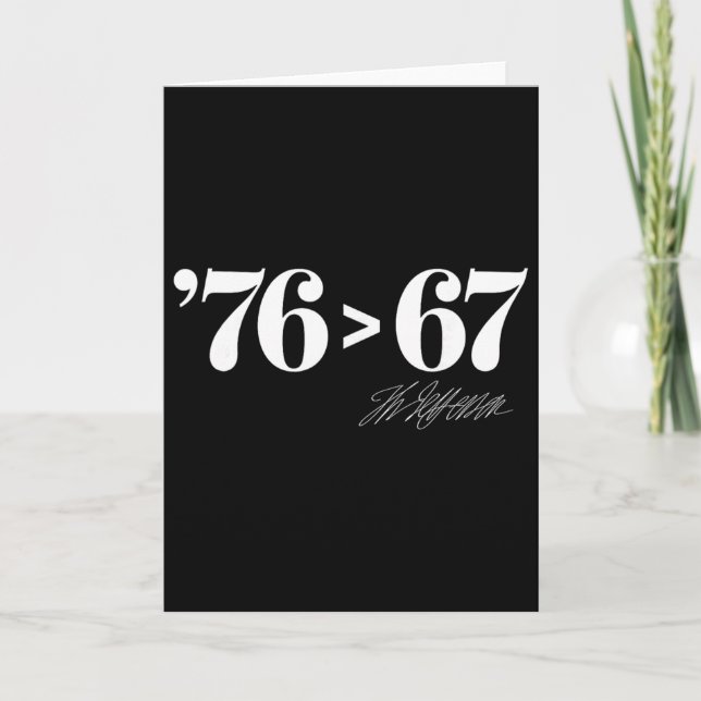 Carte Thomas Jefferson 76 > 67 Auto-évident Minimal M (Devant)