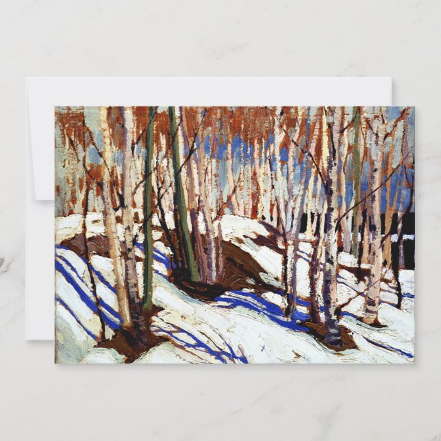 Carte Thomson - Début du printemps, Canoe Lake, (Devant)