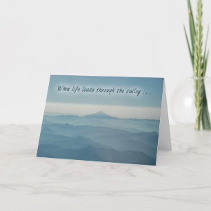 Carte Through the Valley Encouragement Greeting Card